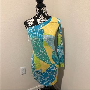 Lilly Pulitzer one shoulder dress